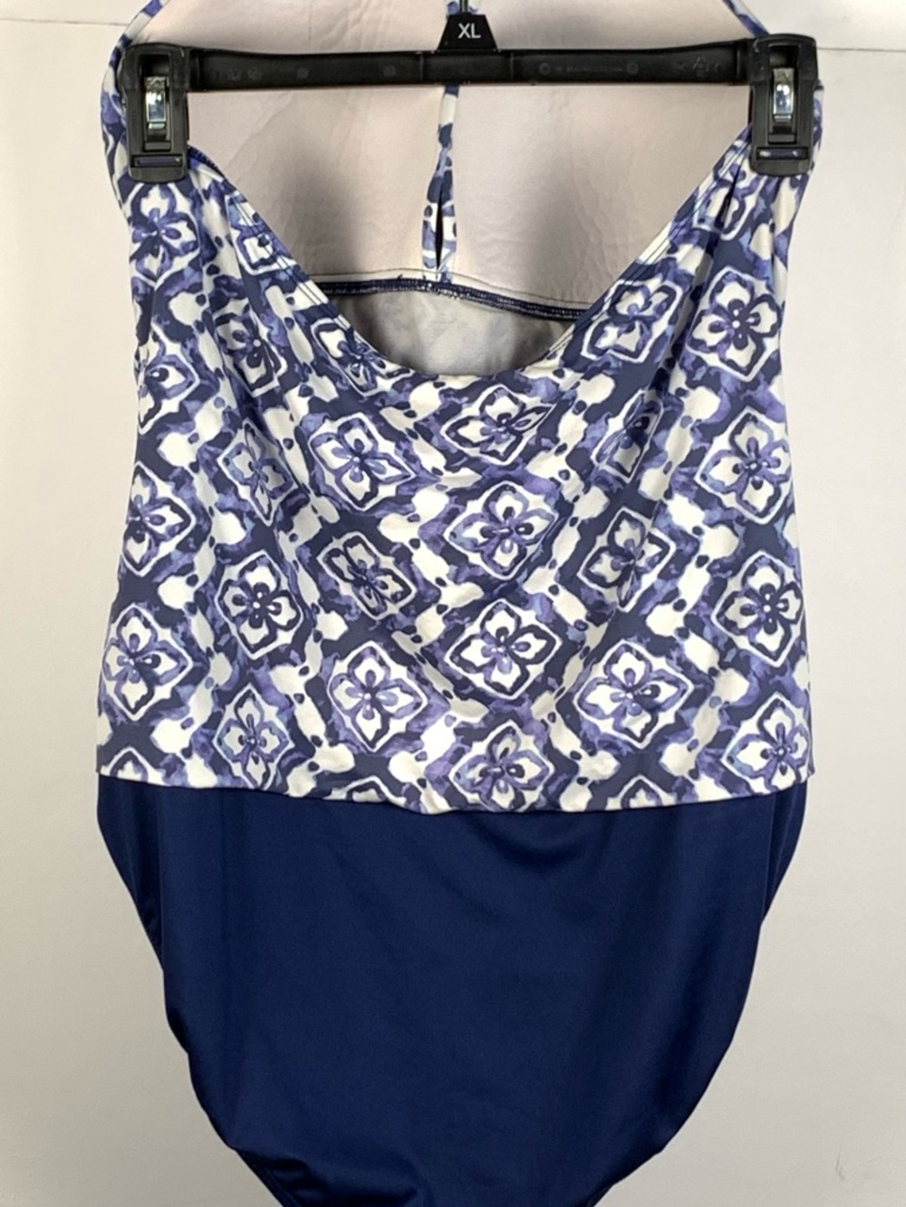 Ralph Lauren Navy and White Halter One-Piece Swim - Picture 7 of 16